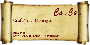 Csúcs Csongor névjegykártya